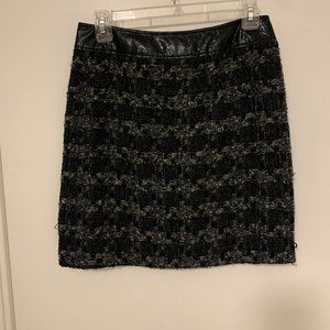 Jacquard lined mini skirt by Tory Burch